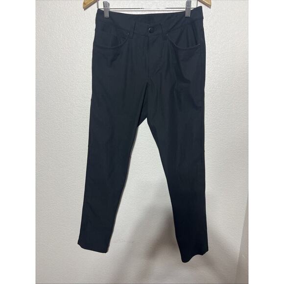 Lululemon ABC Pants Women Sz 29 Slim Fit Warpstreme 5 Pocket Blue LM5AD9S - Picture 1 of 9